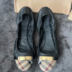 Burberry drayton ballerina flats 41 women’s 10
